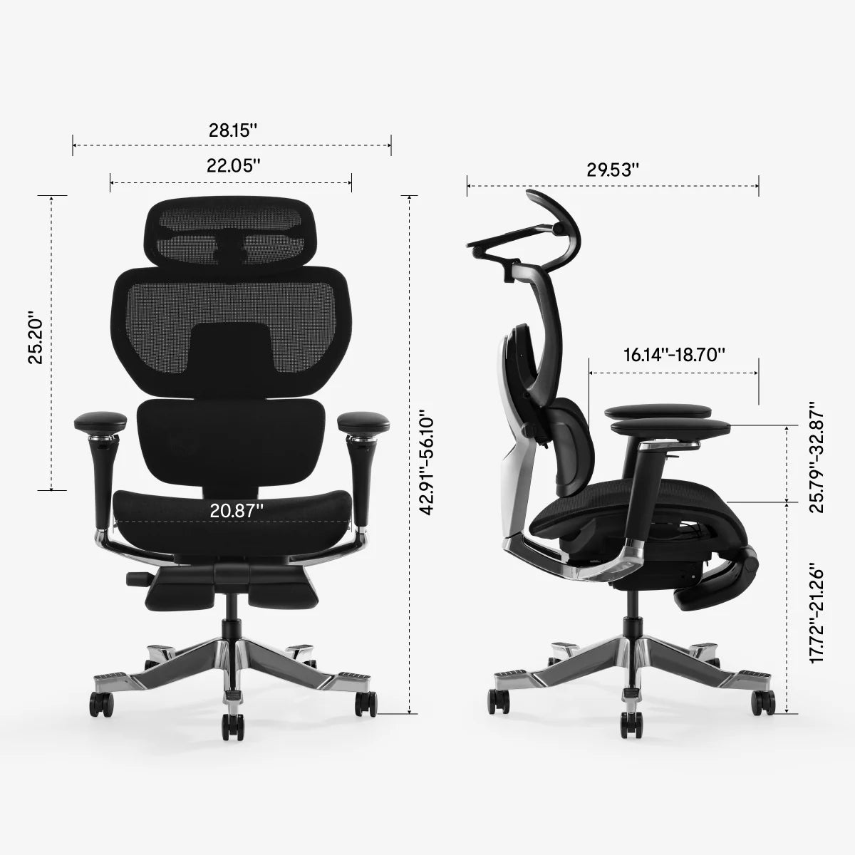 Premium Back Support Ergo Chair (C7 Morpher)