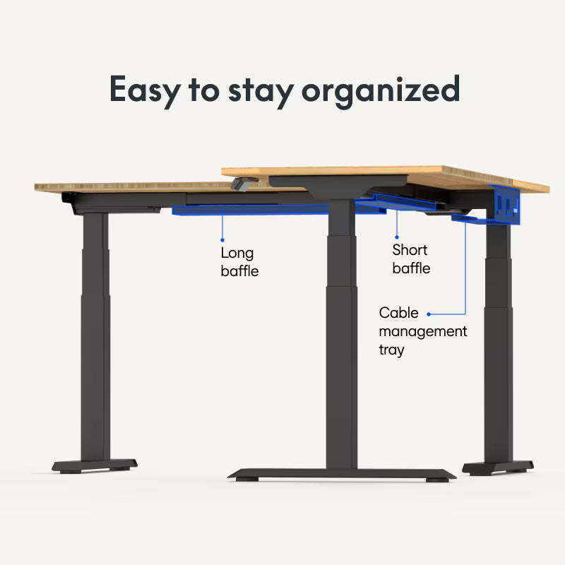 Pro L-Shaped Standing Desk (E7L)