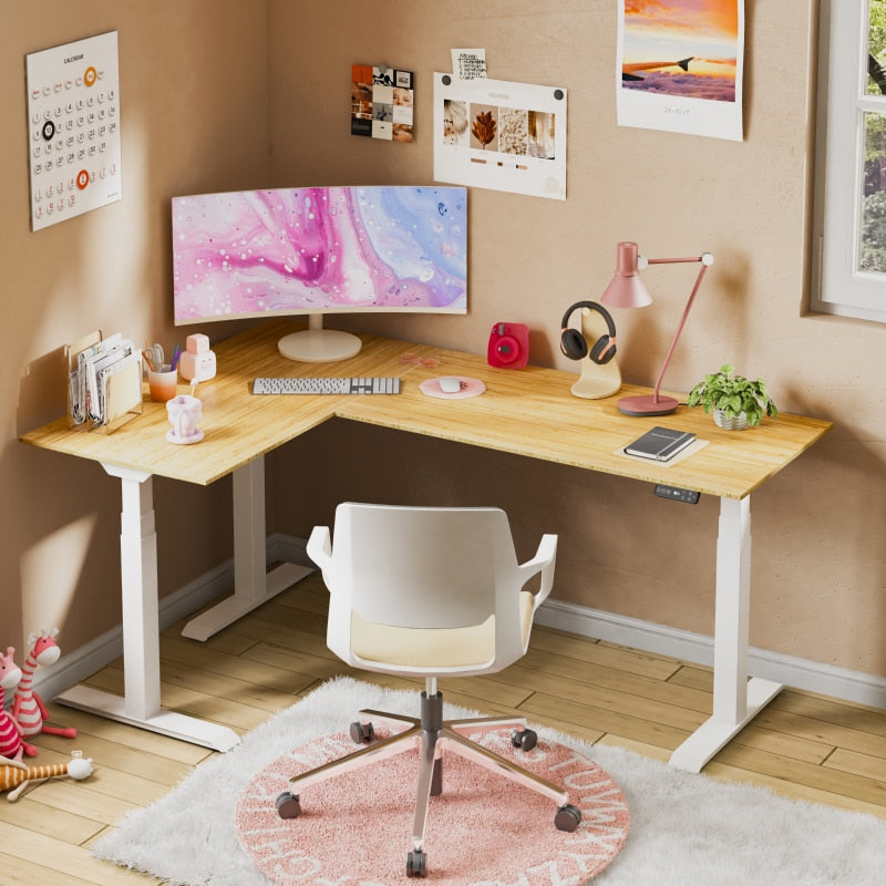 Pro L-Shaped Standing Desk (E7L)