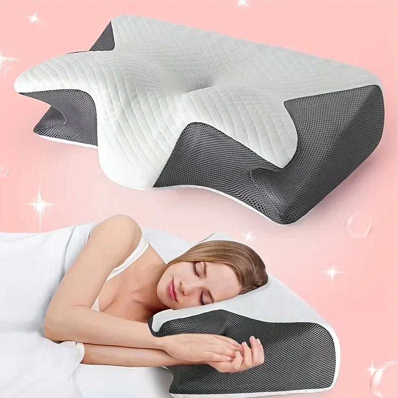 2 in 1 Contoured Ergonomic Neck Pillow