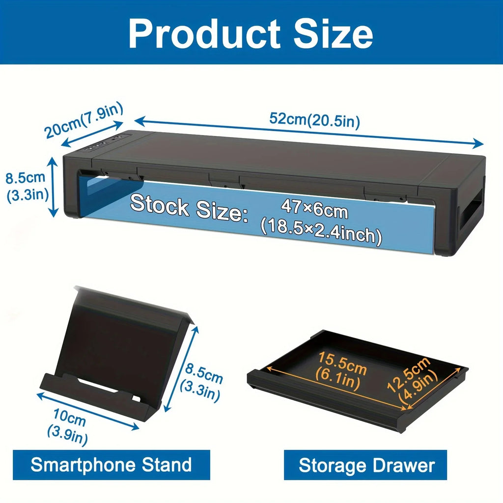 Monitor Stand Riser with Adjustables